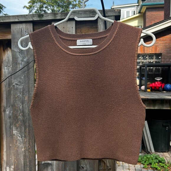 Aritzia Skulpt Knit Boxy Tank Top - Picture 1 of 4